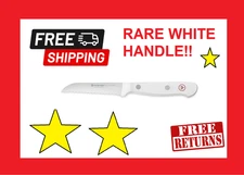 WUSTHOF GOURMET 3" Serrated Paring Chef's Knife WHITE Handle 8cm 3 inch Utility