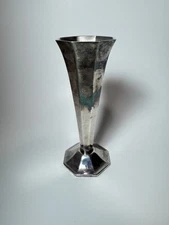 Venice Simplon-Orient Express Ercuis Silver-Plated Trumpet Vase Railwayana