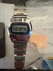 Vintage Timex SSQ Digital Watch Runs LCD Retro Stainless Steel Mens