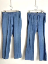 Lot of 2 Vintage Metro Style Women's Stretch Jeans Size LT Blue Wash