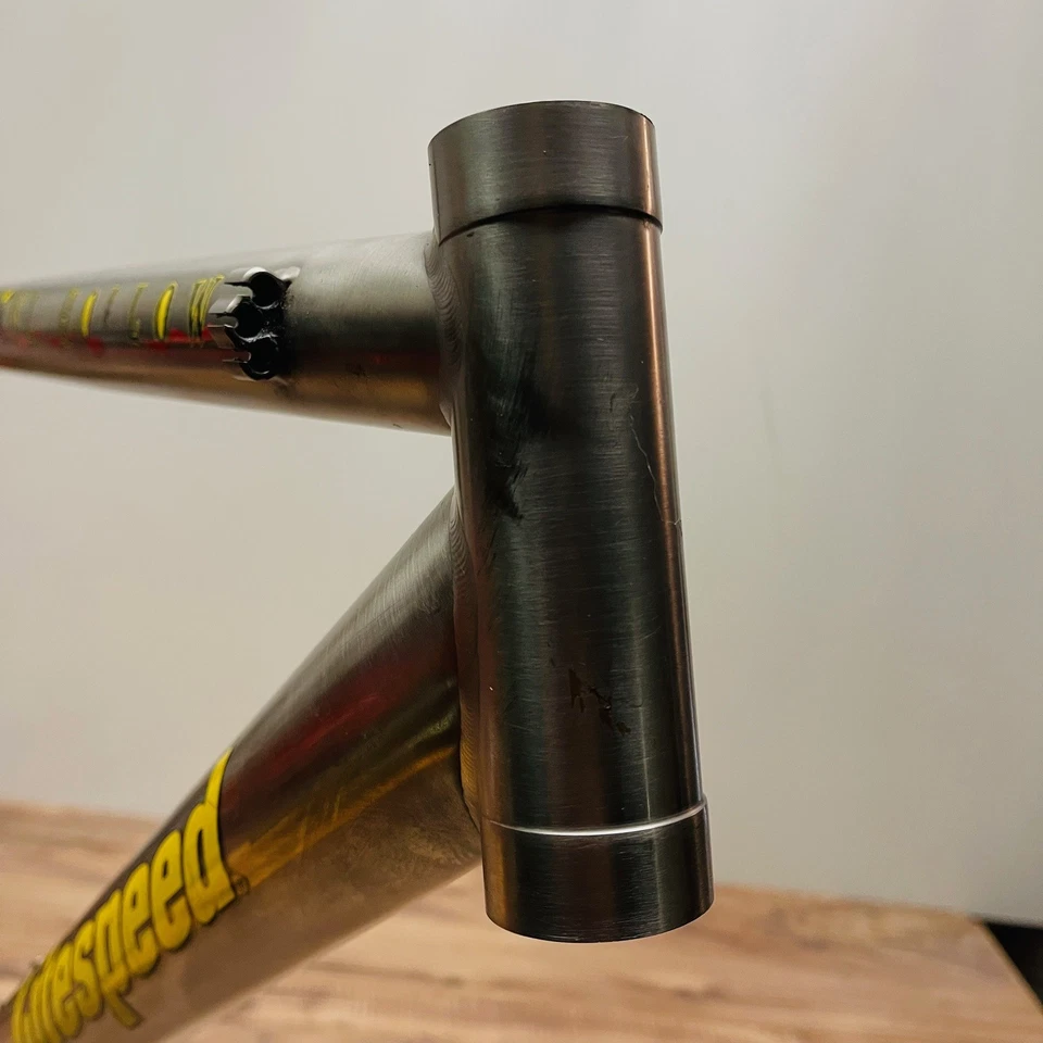 Cuadro rígido hueco Litespeed Owl titanio MTB 26 freno de llanta hecho en EE. UU. Foto 2 de 4