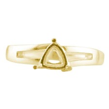 925 Sterling Silver 6mm Trillion Semi Mount Solitaire Ring For Engagement Ring