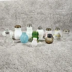 Vintage Salt Pepper Shaker Lot Milk Glass Green Hobnail Floral 12pc - Mix