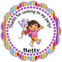 Dora Inspired Personalized Gift Tags Or Stickers Reference240 Dora Inspired Personalized Gift Tags Or Stickers Reference240