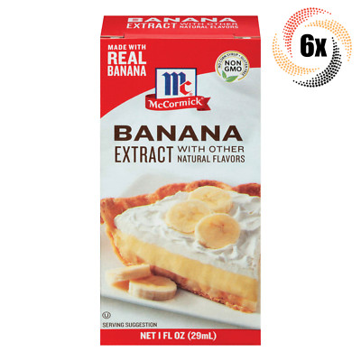 6x Packs McCormick Imitation Banana Flavor Extract | 1oz | Non Gmo Gluten Free