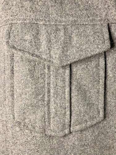 Guess Men's Gray Wool-Blend Bomber Jacket Quilted Lining - Picture 8 of 12