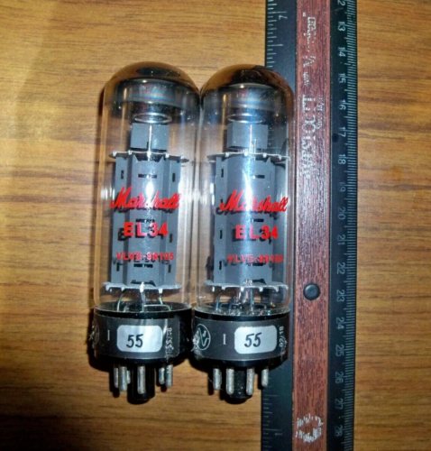 2 Strong Matched Marshall EL34 / 6CA7 Tubes
