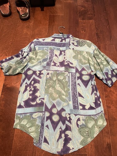 Vintage Gooch Rayon Shirt 100% Silk - Picture 3 of 5