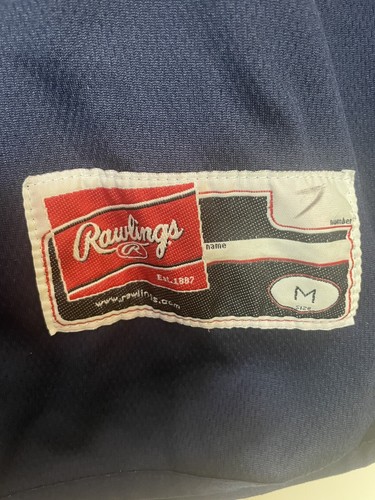 CAMISA DE BATEO RAWLINGS MANGA LARGA TEXAS CLIMA FRÍO - TALLA MEDIANA 0881 - Imagen 3 de 8