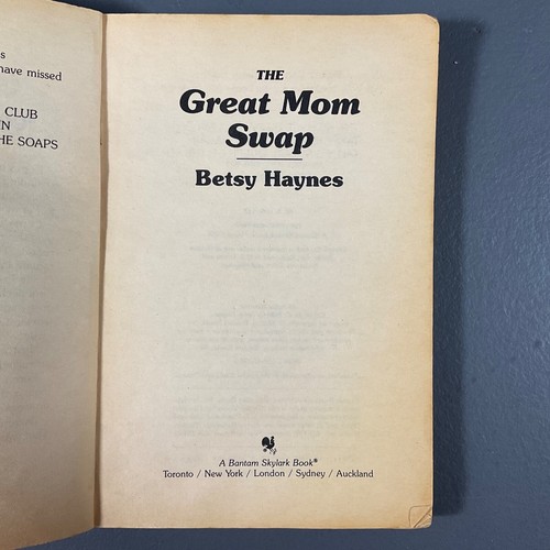 The Great Mom Swap by Betsy Haynes Paperback Bantam Skylark Book Publishers - Picture 12 of 24