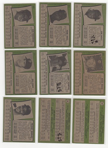 1971 Topps 9-Card Twins Lot w Perranoski Reese Brye RC VINTAGE STAR VG-EX LOL1 - Picture 2 of 2