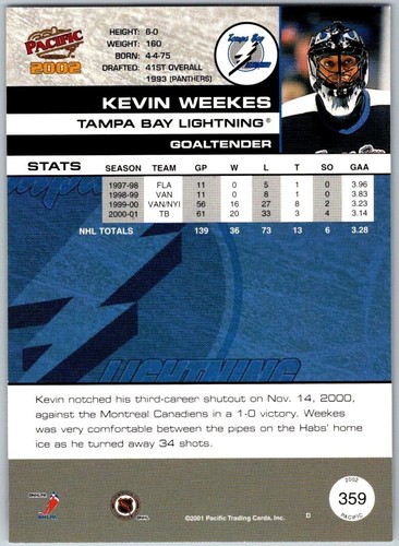2001-02 Pacific 2002 Hockey Base Cards (331-443) - U-Pick From List - Picture 47 of 189