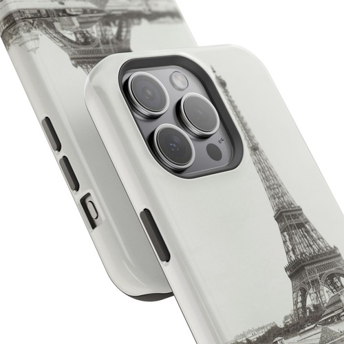 Parisian Eiffel Tower Vintage Photo - Tough Phone Case - Paris Mobile Cover - 第 61/151 張圖片