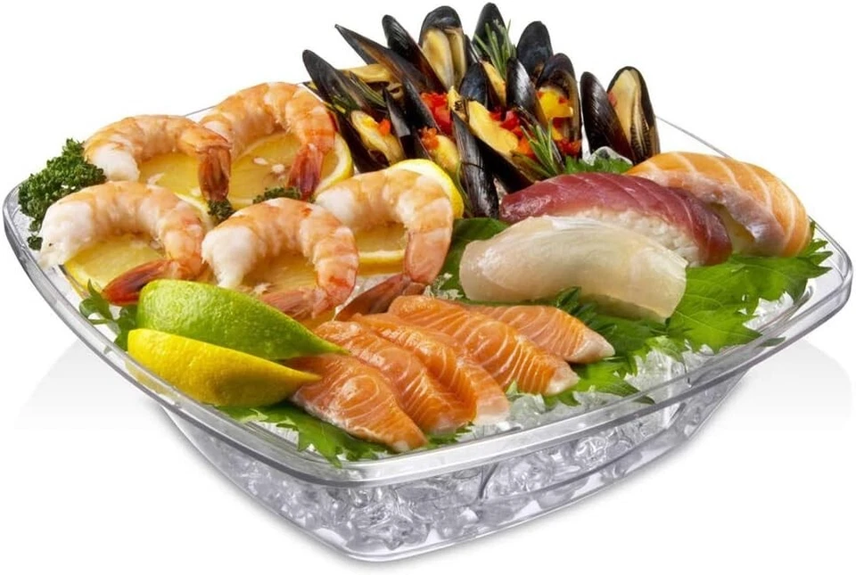 Prodyne Acrylic Flip Salad On Ice Bowl with Lid, 10", Clear - Image 4 of 4