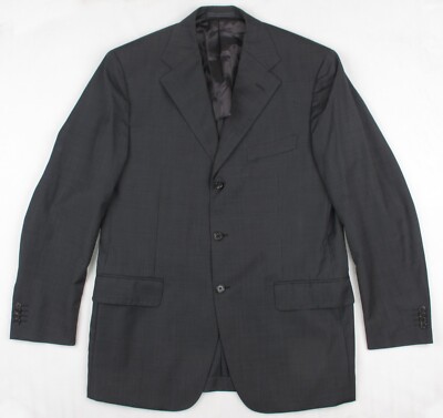 CC COLLECTION CORNELIANI Men's Charcoal Black Business Suit CC COLLECTION CORNELIANI Men's Charcoal Black Business Suit