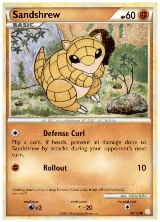 ポケットモンスター HGSS 2x (HGSS-079) Sandshrew (C) Pokemon HeartGold SoulSilver