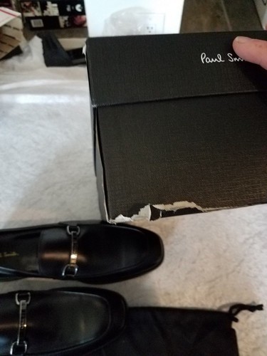 PAUL SMITH Black Grover Calf Black Loafers NIB Size 11 - Picture 5 of 6