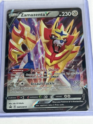 Pokemon Zamazenta V SWSH019 Black Star Promo NM