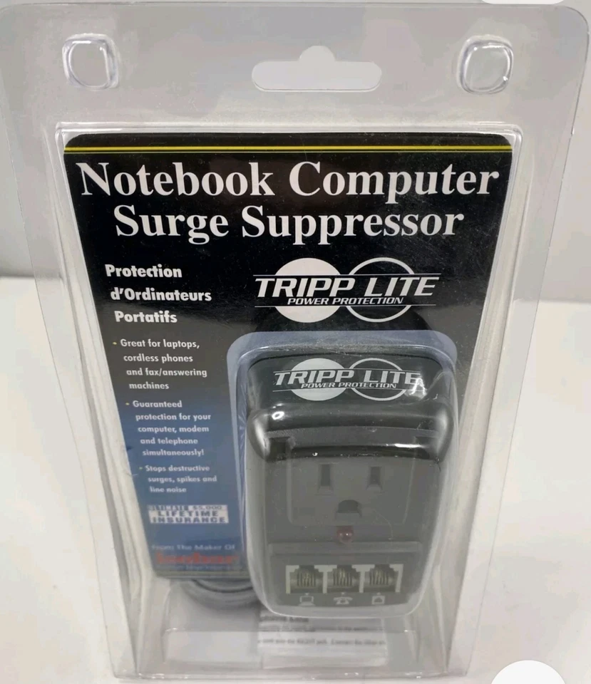 Tripp Lite SMP Notebook Computer Surge Suppressor with RJ11 line NEW in Box - Image 2 of 4