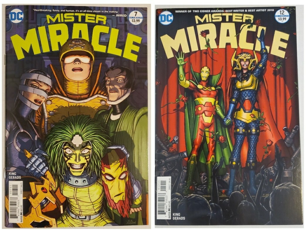 MISTER MIRACLE 7 & 12 FINAL ISSUE COMIC BOOK LOT DCU MOVIE COMING
