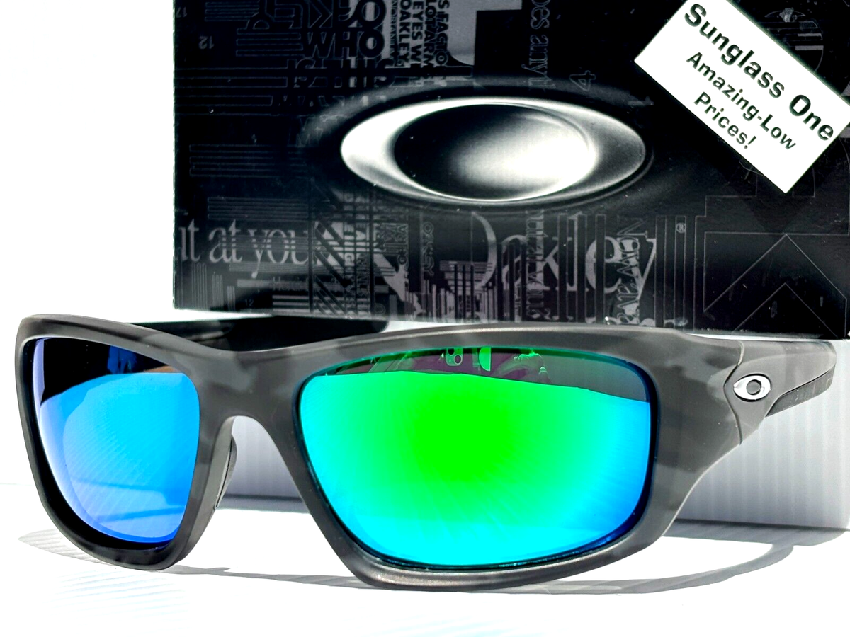 Oakley VALVE Matte Black Camo POLARIZED Galaxy Jade 2-lens