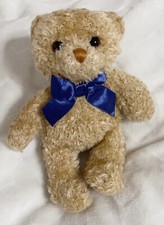 Gund / ThermoScan Collaboration, Brown Furry Teddy Bear with Blue Bow Plush