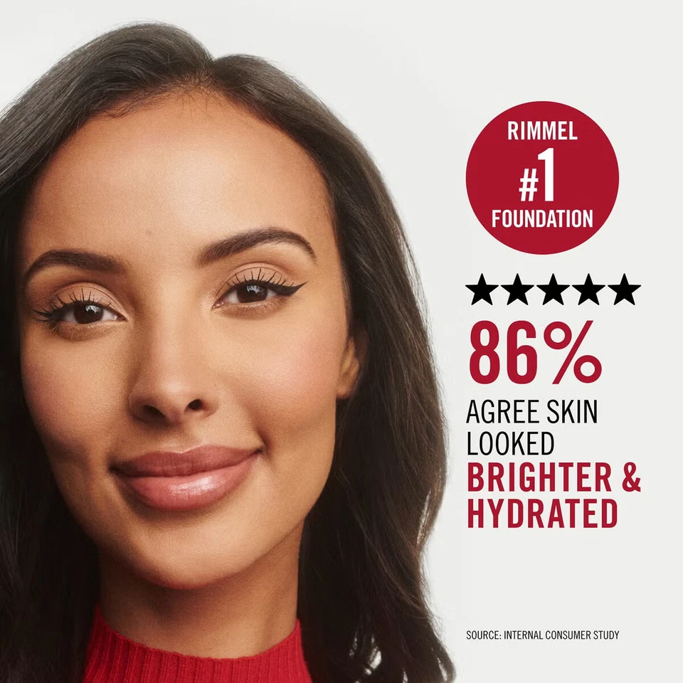 Rimmel Lasting Finish 35Hr Foundation SPF 20 30ml *CHOOSE SHADE* - Image 4 of 4