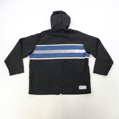 Rare Vintage LEVI'S SilverTab Striped Full Zip Hooded Jacket Rare Vintage LEVI'S SilverTab Striped Full Zip Hooded Jacket