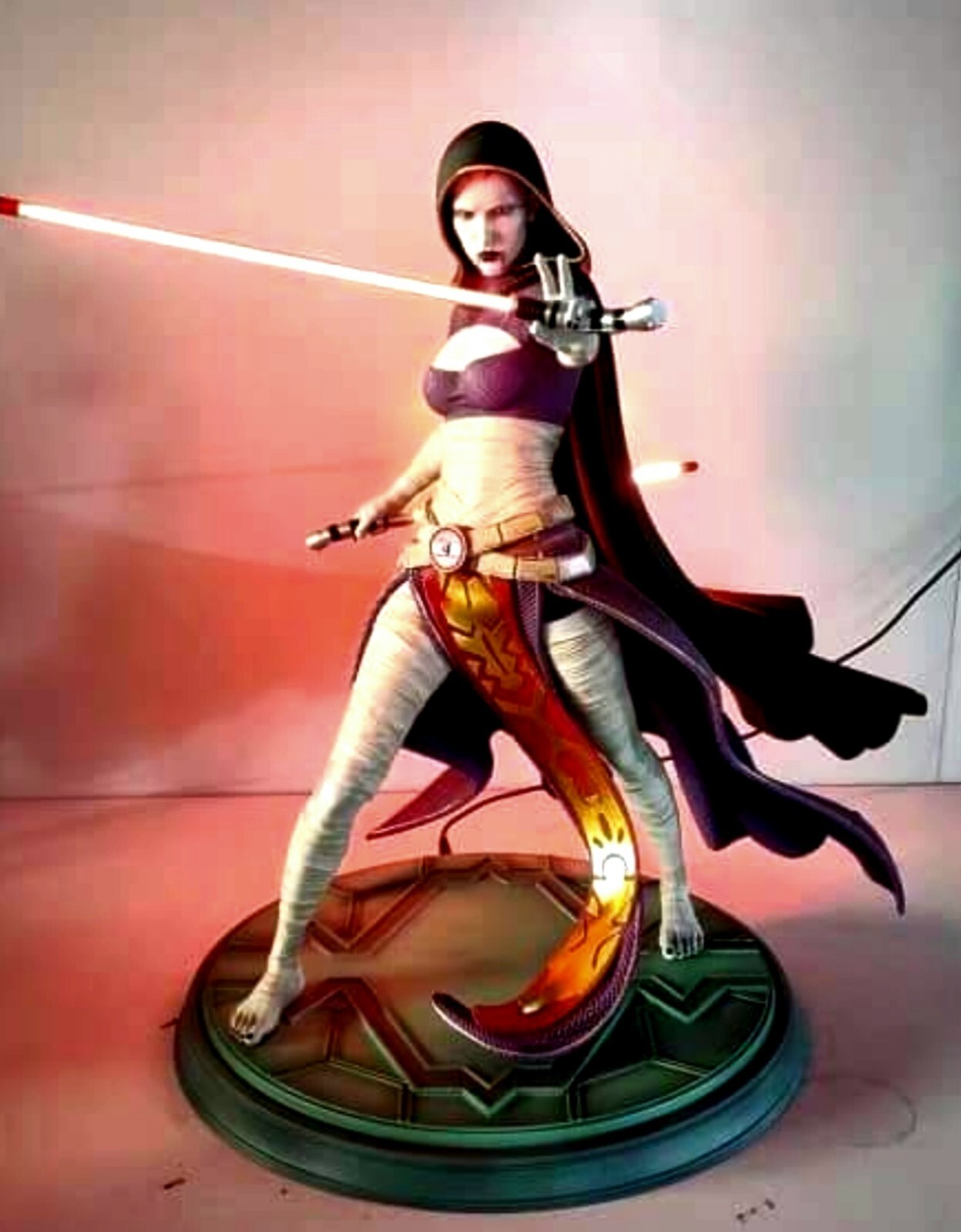 STAR WARS Asajj Ventress Custom Statue 1/4 Nt Darth Talon NIB