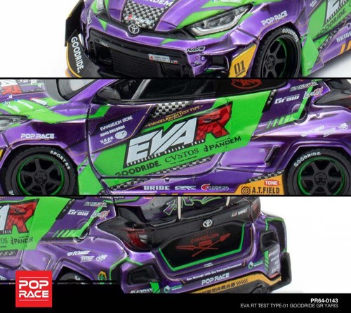 POP RACE PR64-143 Eva RT Test Type-01 Goodride Pandem Toyota GR Yaris Limited - Foto 4 di 7