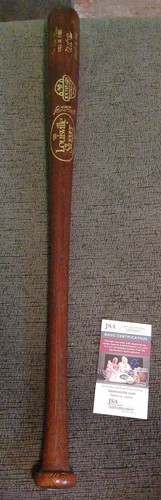 Pee Wee Reese Signed 1984 Hall Of Fame Special Edition Baseball Bat JSA COA
