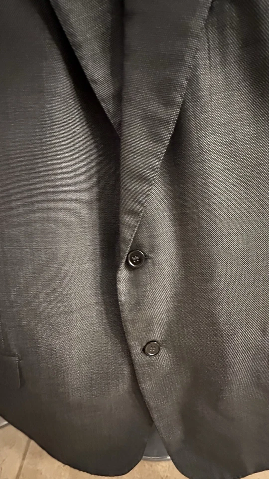 Blazer BRIONI 48/R Cachemira Excelente Estado Gris Carbón Chaqueta Abrigo Deportivo Foto 3 de 4