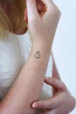 Temporary Tattoo - Set of 4 Ghost temporary tattoo approx. 1"each 