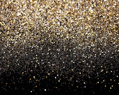 AIIKES 10X8Ft Goldene Bokeh Fotografie Hintergrund Schwarz Und Gold Glitter Hint