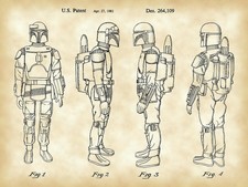 BOBA FETT STAR WARS A3 POSTER PRINT YF913