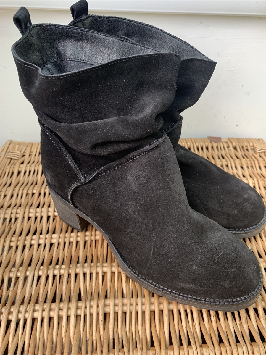 Next Black Suede Slouch Boots Uk UK