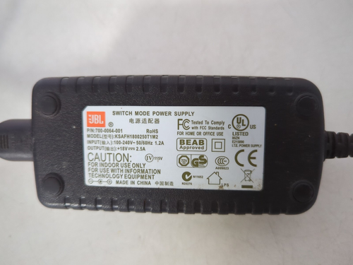 JBL SWITCH MODE POWER SUPPLY KSAFH1800250T1M2 18V 2.5A- FULLY FUNCTIONAL - Picture 3 of 7