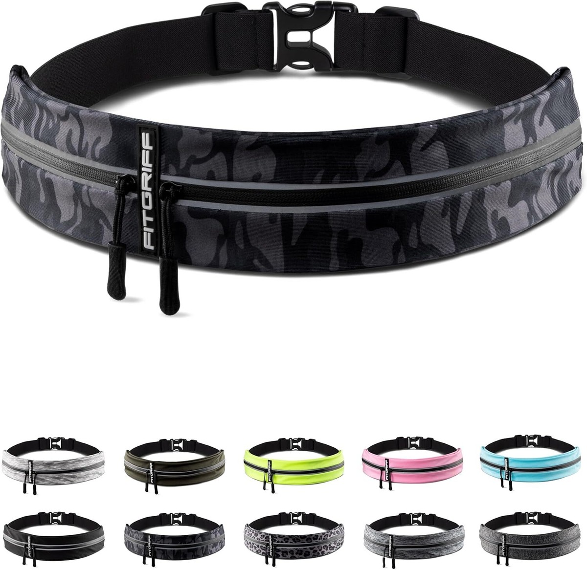 Fitgriff® Running Belt for Men Women Secure Small Medium