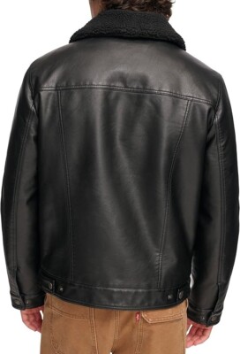 Levi's Men's Faux Leather Classic Trucker Jacket | eBay