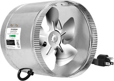 VIVOSUN 8 inch inline duct fan 420 CFM HVAC exhaust for kitchen bathroom attic