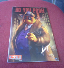 Do You Pooh #1 gold foil variant signed by Marat Mychaels, # + C2E2 comic cover