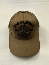 USS GRAVELY DDG 107  The Corps Beige Baseball Cap Hat One Size