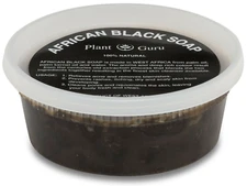 Raw African Black Soap Paste 8 oz. 100% Pure Natural Organic Face Body Wash