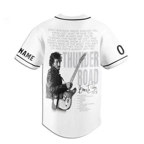 Bruce Springsteen 2024 World Tour Thunder Road Born To Run Custom Jersey