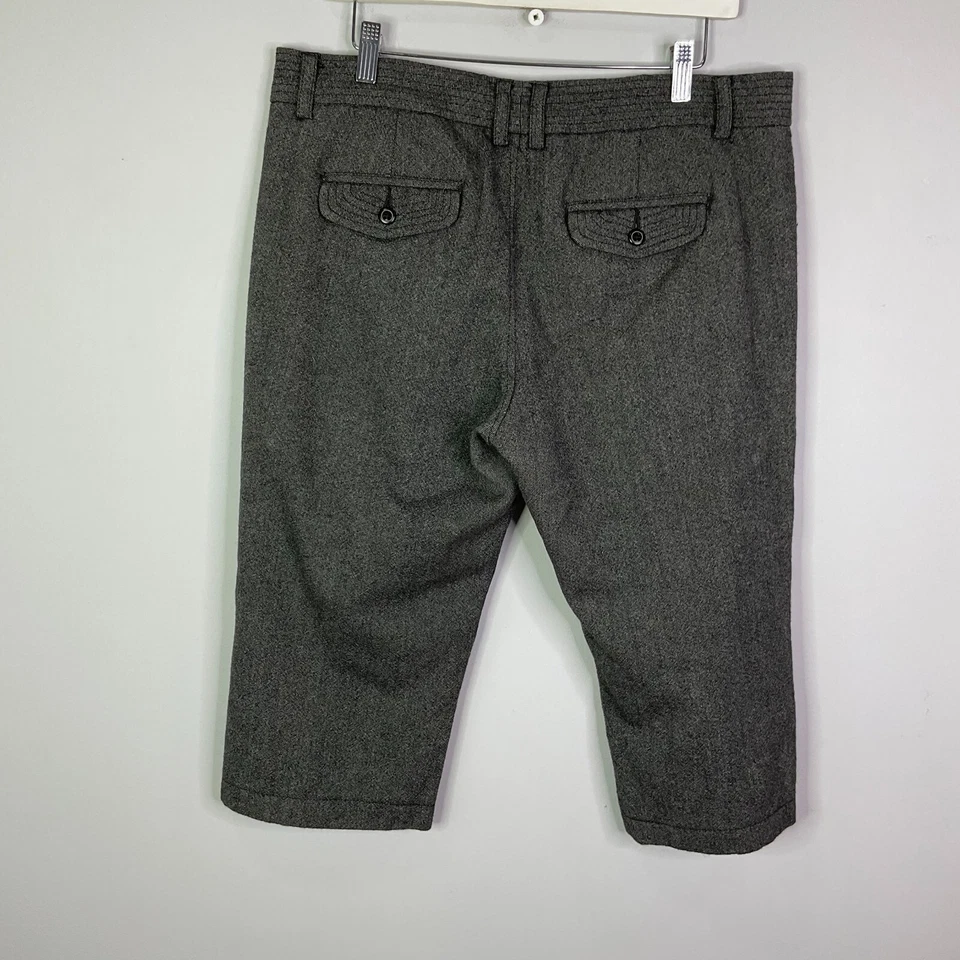 Pantalones Capri Vintage Old Navy Cintura Baja Para Mujer Talla 12 Mezcla de Lana Forrados Y2K Foto 2 de 4