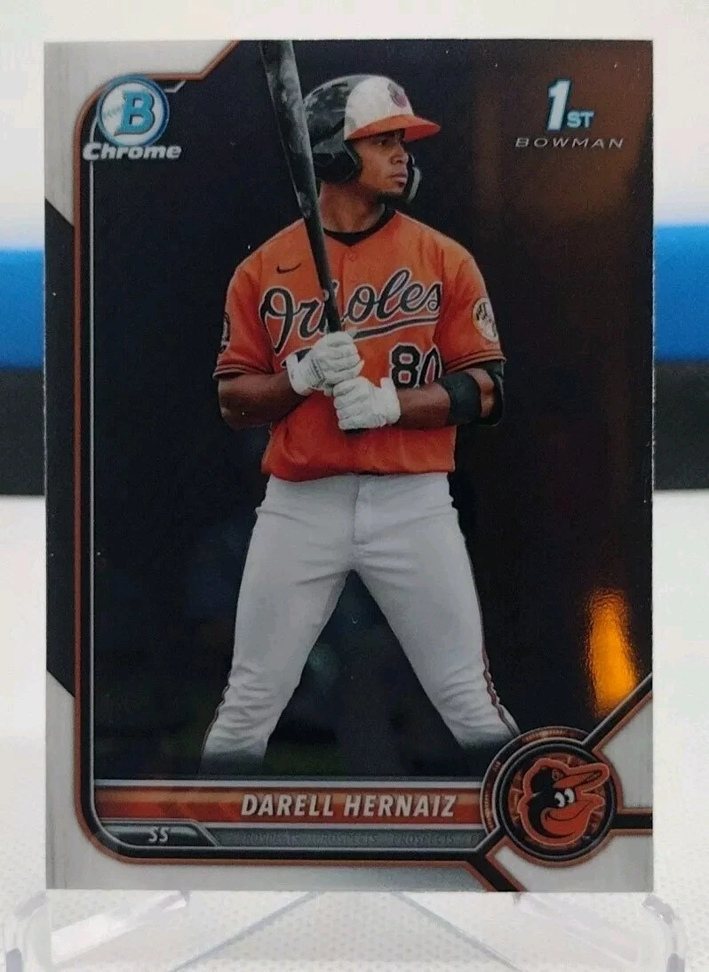 Darell Hernaiz 1st 2022 Bowman Chrome #BCP-27 Baltimore Orioles