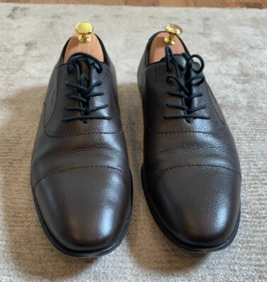 Authentic Gucci Brown Leather Oxfords Men Size 9 In Excellent Condition Authentic Men main image 2