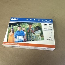 Dell Premium High Gloss 4x6 100 Sheets Photo Paper 95 Brightness Acid Free