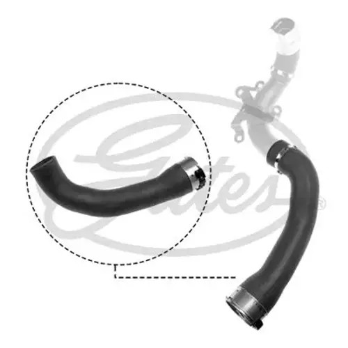 Air duct pipe Silicone 09-1034 GATES for NISSAN QASHQAI II