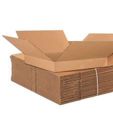 Shipping Boxes Flat 26"L x 26"W x 4"H 15-Pack Corrugated Cardboard Box for ...